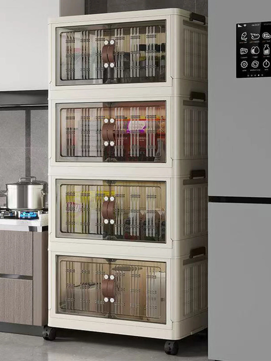 Large Capacity Foldable Storage Cabinet – Dustproof Wardrobe Closet Organizer with Easy Installation
