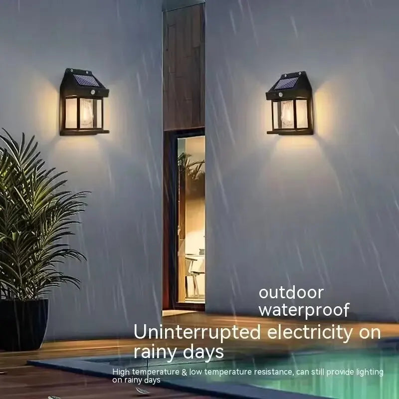 Powerful Solar Wall Light Outdoor – IP65 Waterproof LED Lamp with Motion Sensor for Garden, Fence & House