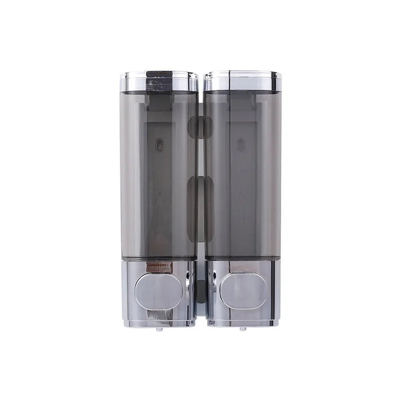 Liquid Soap Dispenser Three-Head  Shower and Lotion Dispenser Waterproof Shampoo Gel Container Wall Mount with Clear Window