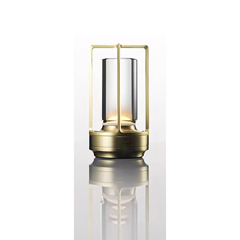 LED crystal table lamp Plastic Rechargeable touch night lamp Bedroom Bedside table lamp Restaurant decorative lamp