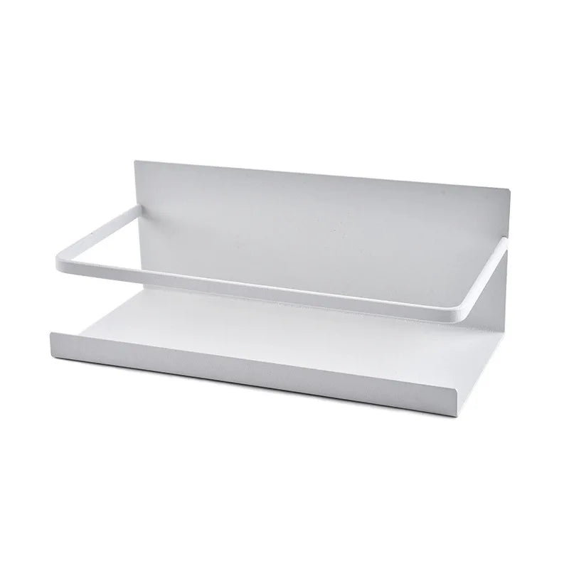 Magnetic Spice Rack Organizer Refrigerator Spice Rack Single Tier Fridge Spice Storage Shelf Kitchen Space Saver