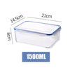 1Pc/4Pcs Refrigerator Storage Box Food Containers Plastic Fresh-Keeping Box with Lid Portable Storage Box Kitchen Organization