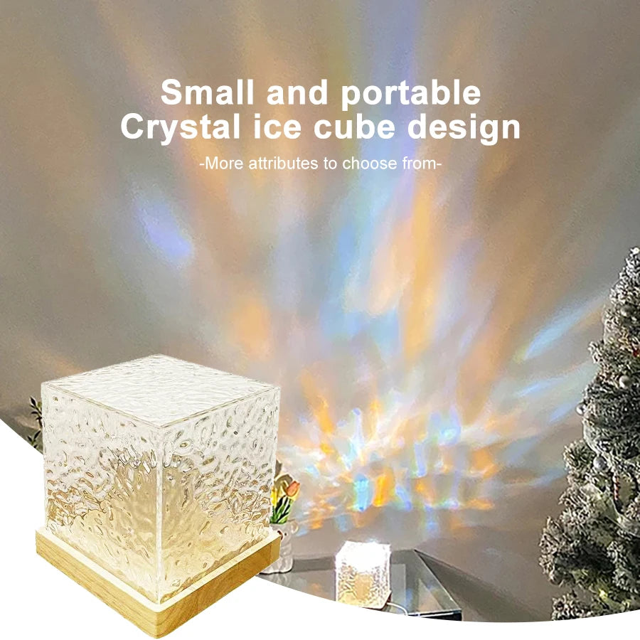 Aurora Flame Crystal Projector Lamp