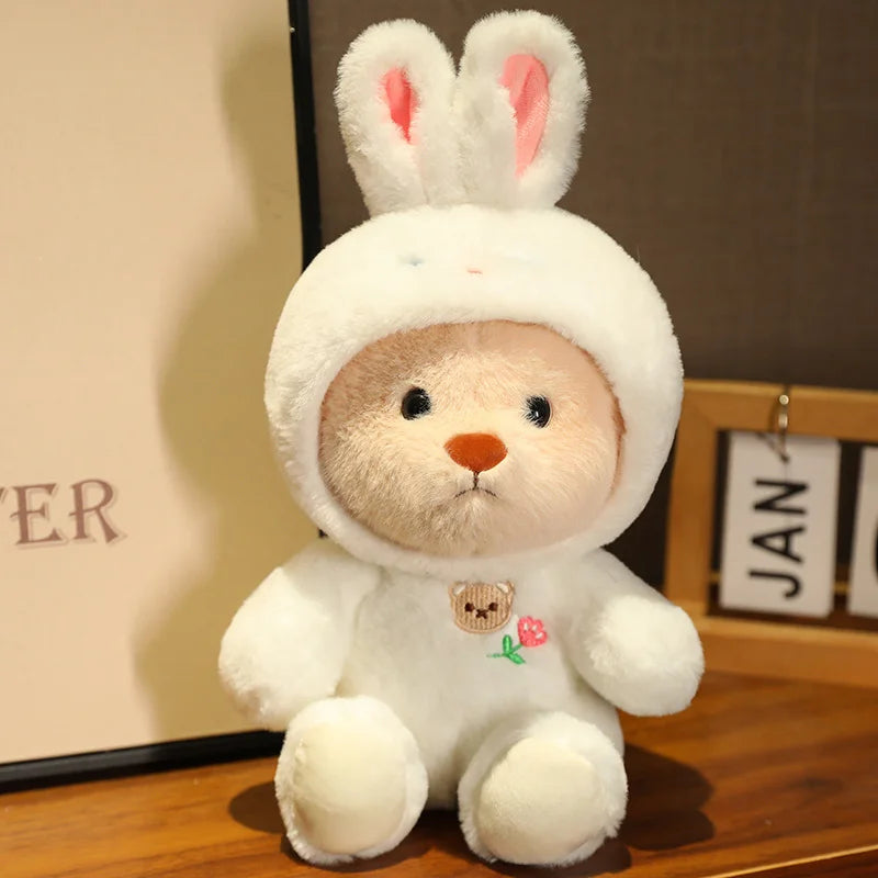 25/35cm Anime Cosplay Joint Bear Plush Toy Cute Stuffed Animals Bunny Duck Shark Pig Plushies Doll Kawaii Soft Toys For Girls