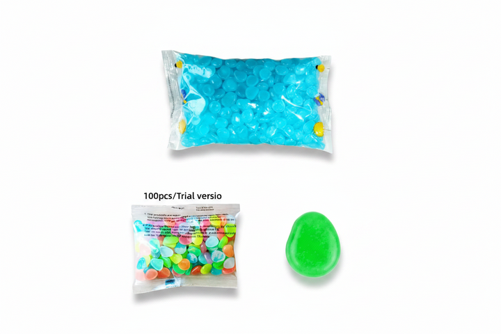 Glow-in-the-Dark Luminous Stones – Decorative Pebbles for Garden, Fish Tank & Flower Pot (100/500 Pcs)