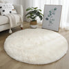 Super Soft Plush Round Rug Mat Fluffy White Carpets For Living Room Home Decor Bedroom Kid Room Decoration Salon Thick Pile Rug