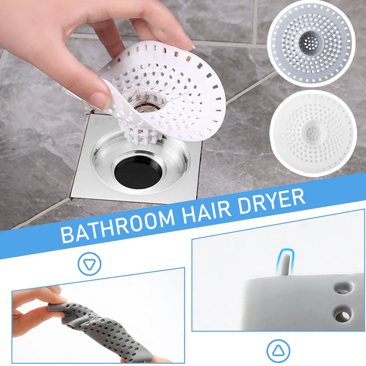 Hair Filter Sink Anti-Blocking Strainer Bathtub Shower Floor Drain Stopper Silicone Kitchen Deodorant Plug Bathroom Accessories