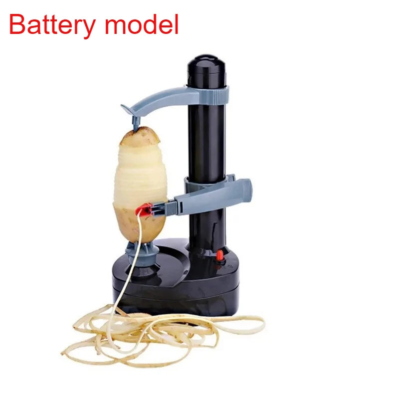 New Household Electric Peeler Multifunctional Fruit and Potato Peeler, Removable Cleaning Peeler ABS Stainless Steel Material