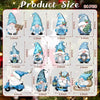 12/24pcs/set New Creative Wooden Christmas Dwarf Gnome Decoration Small Hanging Christmas Tree Decoration Wooden Plaque Set