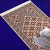 Muslim Mat Floor Carpet Thick Tassel Decor Rectangle Traditional Design Prayer Rug for Travel Temple Prayer Room Women Men