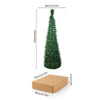 Christmas Tree 5 Ft Festival Ornament Faux Foldable Christmas Tree Christmas Decoration for Winter Holiday Season Decor Indoor