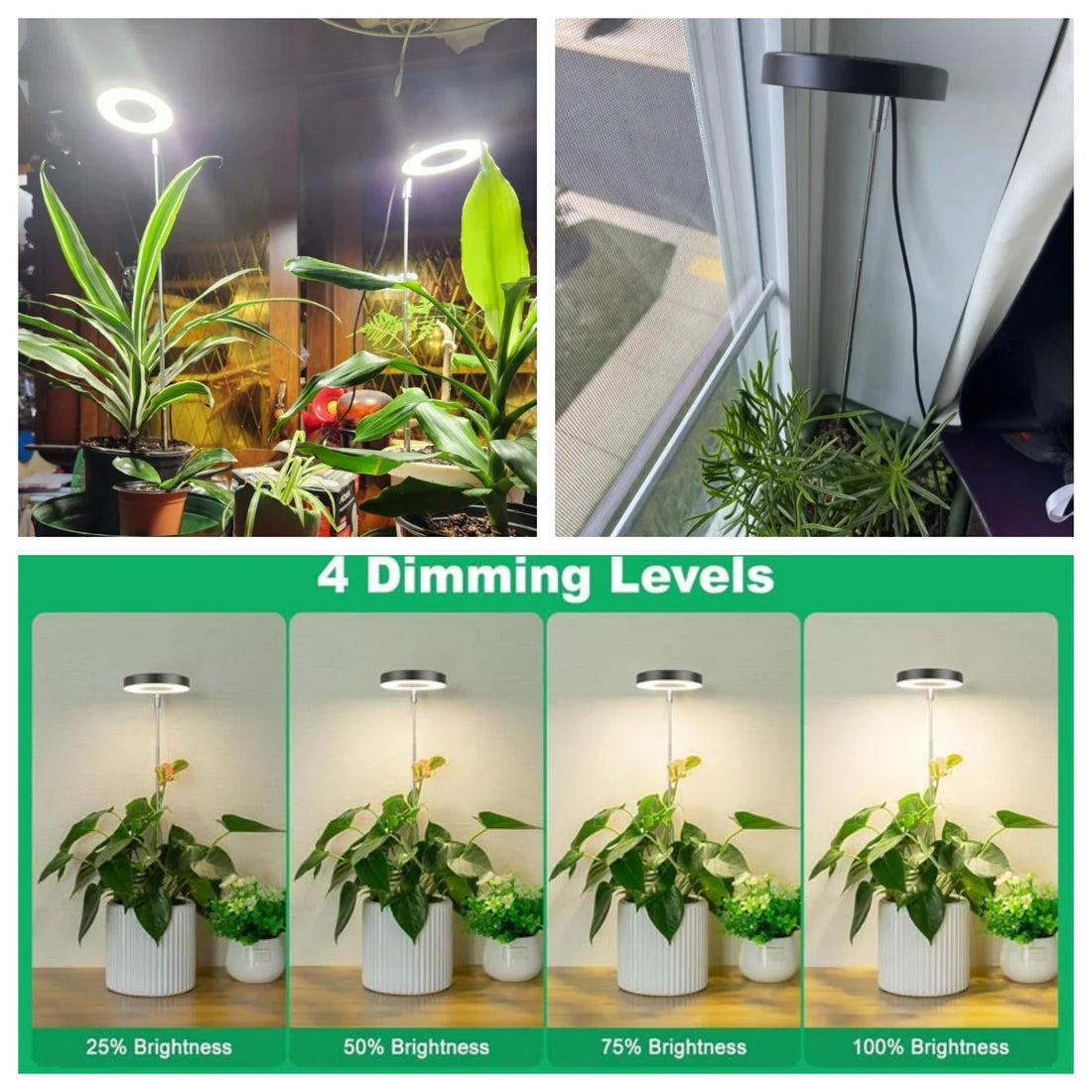 Plant Grow Light – Full Spectrum LED Growing Lamp with Auto Timer, Height Adjustable, 5V for Indoor Plants