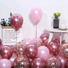 35Pcs Mixed Gold Black Confetti Latex Balloons Kids Adult Man Woman Birthday Party Decoration New Year Graduation Party Decor