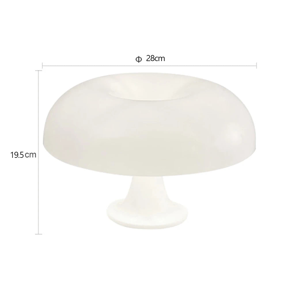 Mushroom table lamp minimalist modern bedroom bedside lamp Danish designer orange decorative table lamp