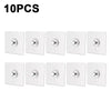 Strong Adhesive Hooks – No-Drill Waterproof Wall Hooks for Picture Frames, Posters & Kitchen Bathroom (10 Pcs)