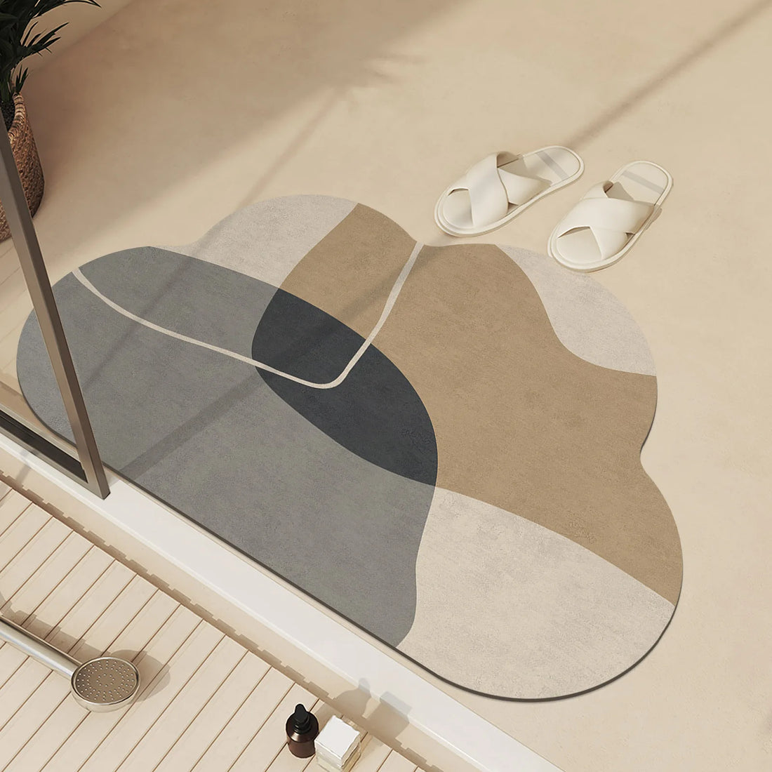 Luxury Bathroom Foot Mats Absorbent Bath Mat Non Slip Quick Dry Bathtub Shower Rug Toilet Carpet Entrance Doormat Washable