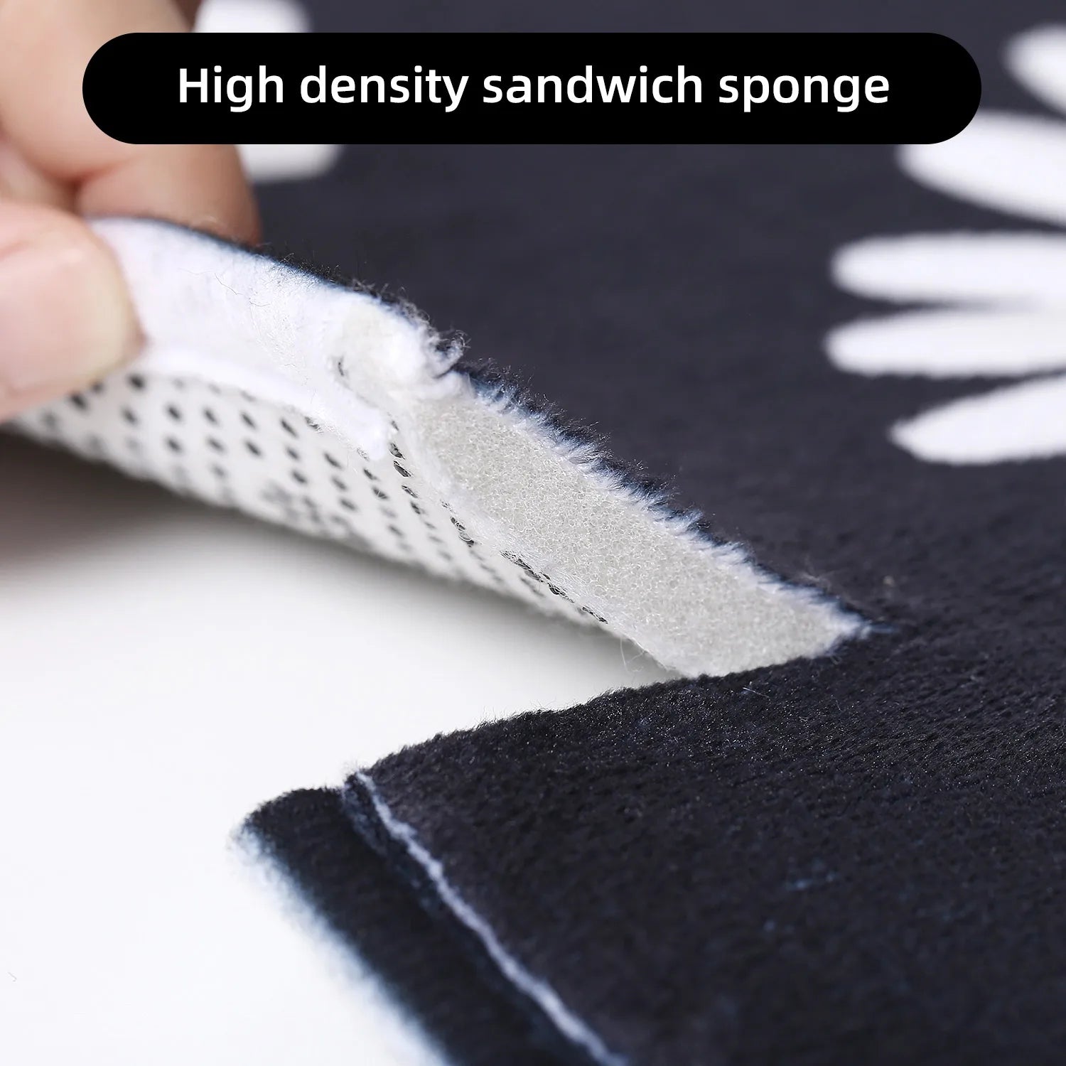 VIKAMA kitchen carpet washable, non-slip, absorbent floor mat, bathroom floor mat, absorbent kitchen mat, door mat, room decorat