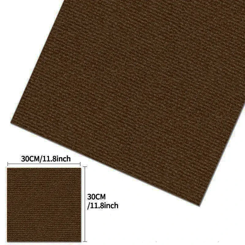 30x30CM DIY Self Adhesive Carpet Floor Tiles Sticker Square Rugs Peel And Stick Mat Flooring For Kitchen Home Decor Carpets ﻿