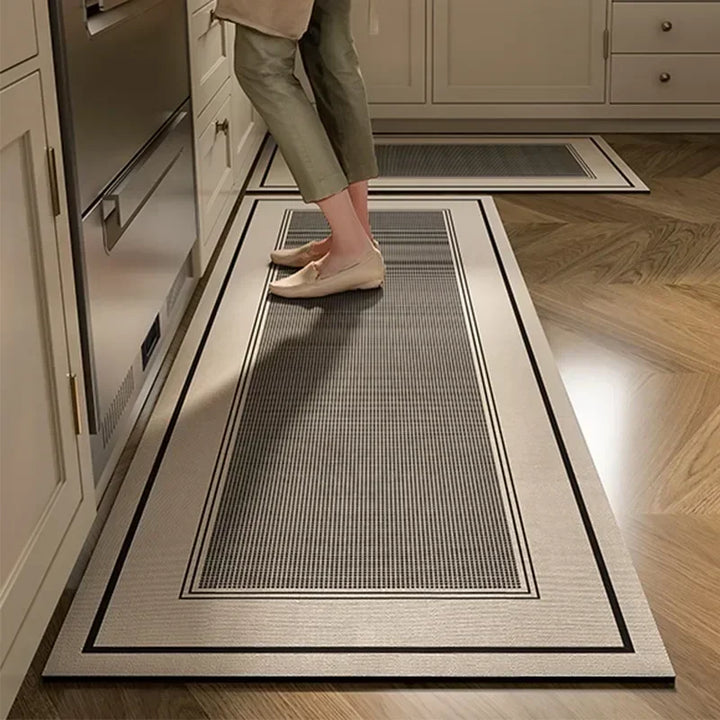 Kitchen Floor Mat Absorbent Non-slip Carpet Diatom Mud Long Foot Mats Minimalist Style Home Decoration Rug for Bathroom