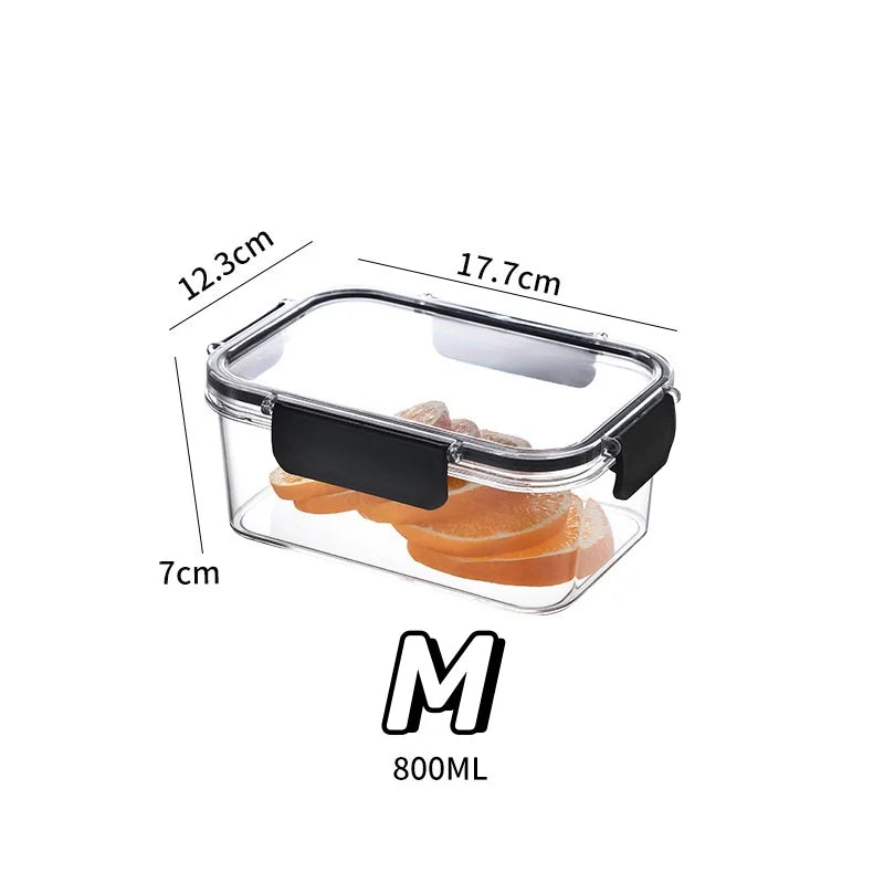 Sealed Crisper Box Refrigerator Storage Container – BPA-Free Fresh Keeping Box for Vegetables, Fruit & Lunch (S/M/L)