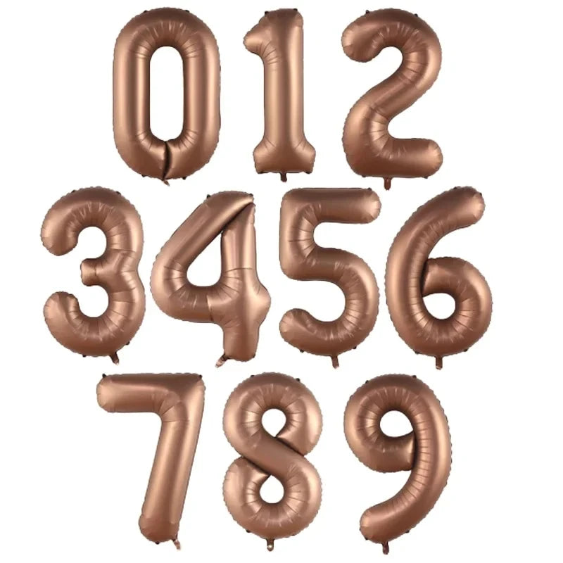 40 Inch Big Foil Birthday Balloons Helium Number Balloon 0-9 Happy Birthday Wedding Party Decorations Shower Large Figures Globo