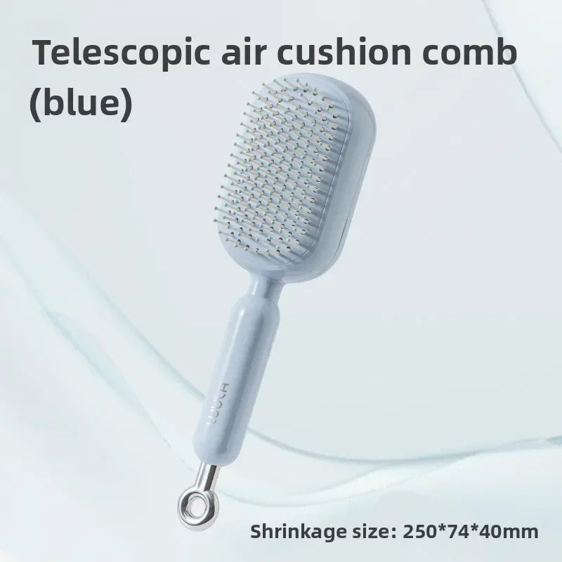 New Female Airbag Fluffy Skull Top Expandable Air Cushion Comb Retractable Cushion Hair Brush Anti - Tangling Scalp Massage Comb