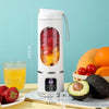 10 Blades Portable Fruit Juicer 450ml Capacity 3 Gears USB Rechargeable Blender Ice Crusher, can make smoothies/ice