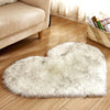 Heart Shaped Faux Fur Rug Bedroom Fluffy Shaggy Area Rugs Sheepskin Fuzzy Rug Carpets Throw Shag Rug Sofa Decor Floor Mat Plush