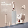 Manual Stainless Steel Meat Cutter & Chopper – Miniature Slicer for Strips, Dices & Slices at Home