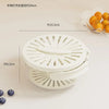 Fruit & Vegetable Drain Basket with Folding Handle for Easy Washing