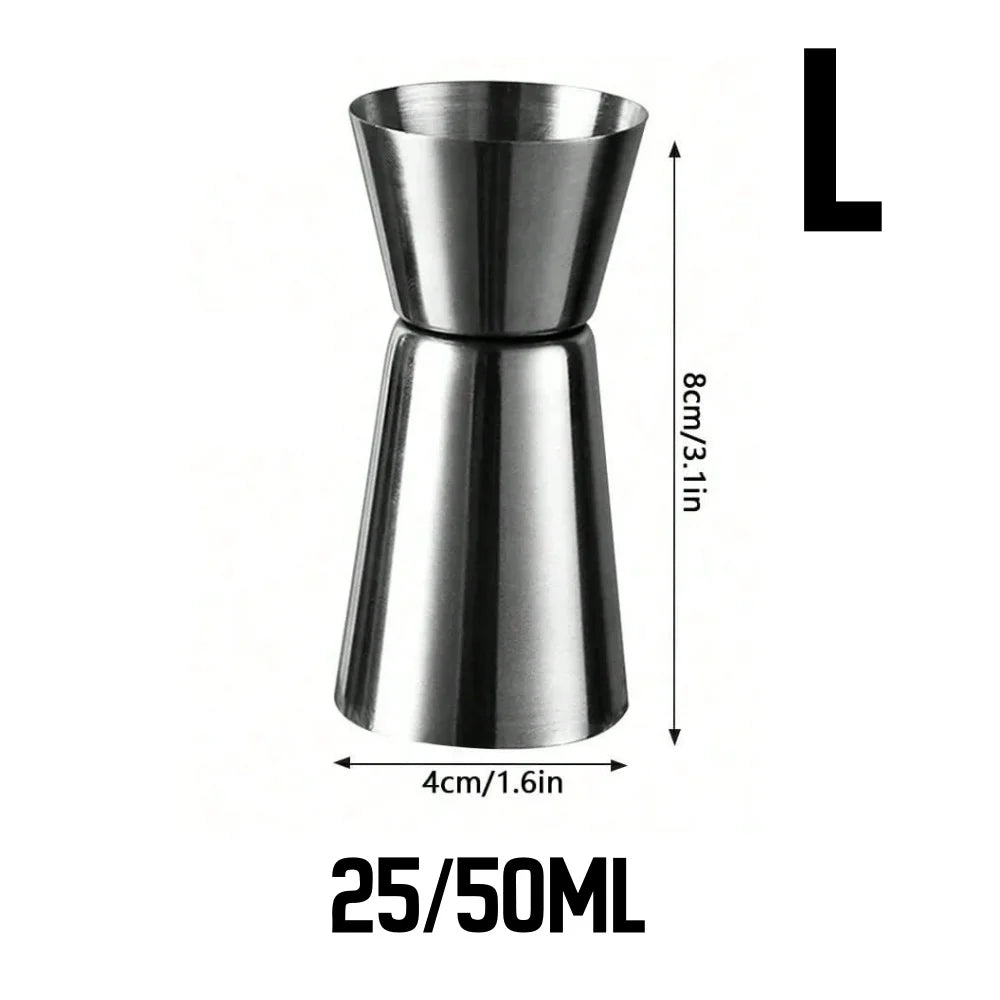Stainless Steel Measuring Cup Cocktail Shaker Peg Measurer Jigger Dual Shot Drink Alcohol Capacity Shaking Bottle Party Bar Tool