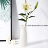 1PC Plastic Spiral White Vase Nordic Creative Flower Arrangement Container For Kitchen Living Bedroom Home Decoration Ornament
