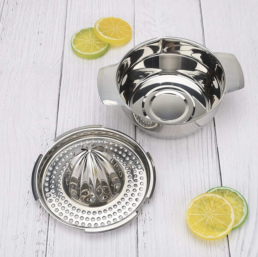 Portable Lemon Orange Manual Fruit Juicer 304 Stainless Steel Kitchen Accessories Tools Citrus Raw Hand Pressed Juice Maker