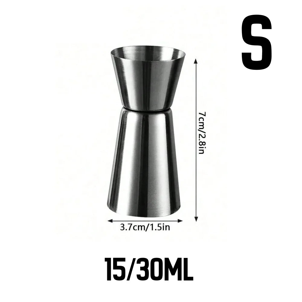 Stainless Steel Measuring Cup Cocktail Shaker Peg Measurer Jigger Dual Shot Drink Alcohol Capacity Shaking Bottle Party Bar Tool