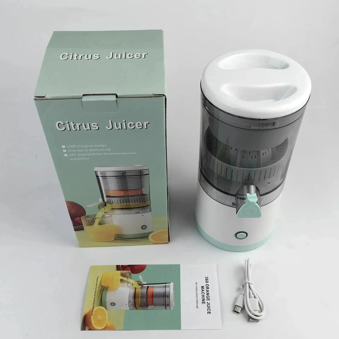 Electric Juicer Juice Cup Citrus Orange Lemon Squeezer USB Charging Kitchen Fruit Juicer Blender Fresh Separator Press Machine
