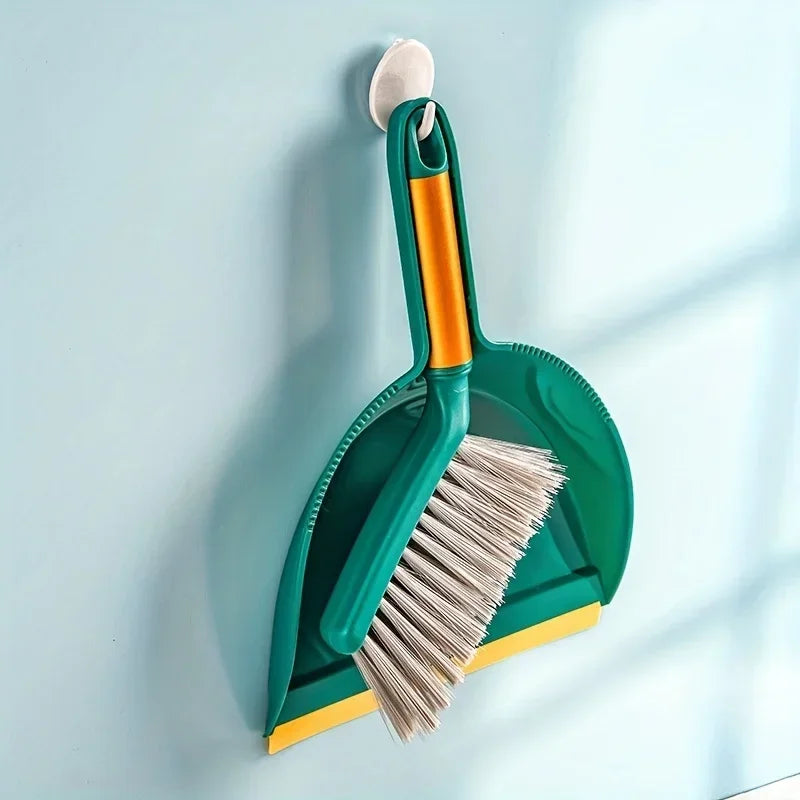 1 Set of Desktop Broom Set, Compact Broom, Suitable for Household Durable Plastic Shovel Brushes, Easy To Store and Use