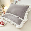 Princess Pillowcases With Ruffles Multiple Sizes Pillow Cover Comfortable Pillow Case For Adults Kids