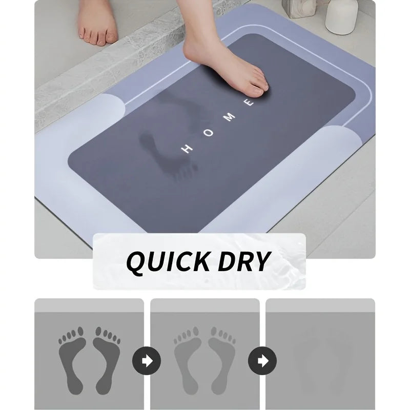 3-Piece Anti-Slip Bathroom Mat Set – Quick-Dry EVA U-Shaped Toilet Mat & Floor Mats for Bathroom, Kitchen & Living Room