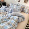 Skin-friendly Quilt Cover Plaid Style Duvet Covers Double Side Bed Cover постельное белье Home Comforter Covers(No Pillowcase)