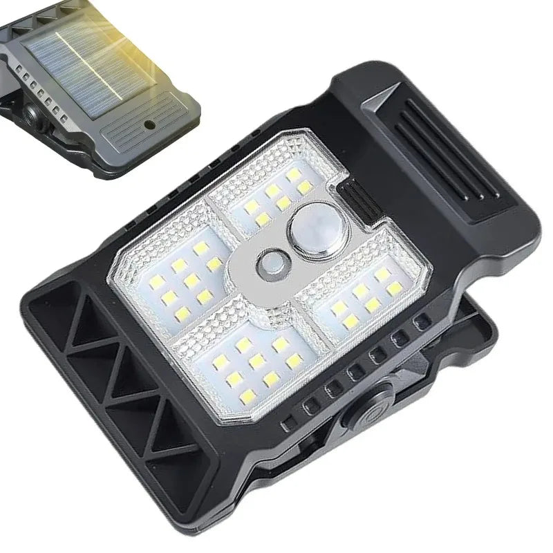 Clip-On Solar Lights Outdoor – Waterproof Motion Sensor LED Portable Lighting for Garage, Garden & Camping