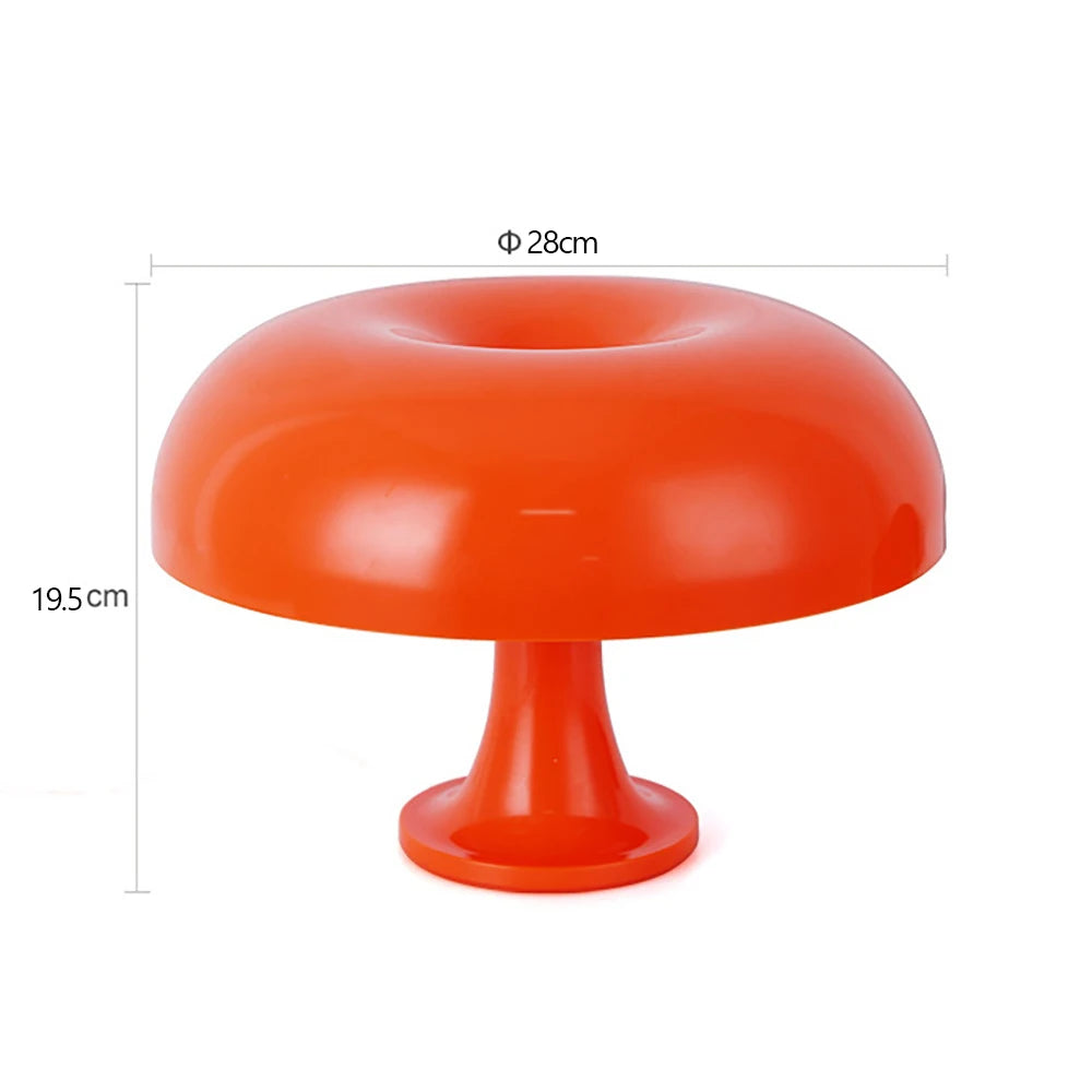 Mushroom table lamp minimalist modern bedroom bedside lamp Danish designer orange decorative table lamp