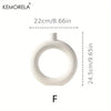 Nordic Ceramic Vase Circular Hollow Donuts Flower Pot Home Living Room Decoration Accessories Interior Office Desktop Decor Gift