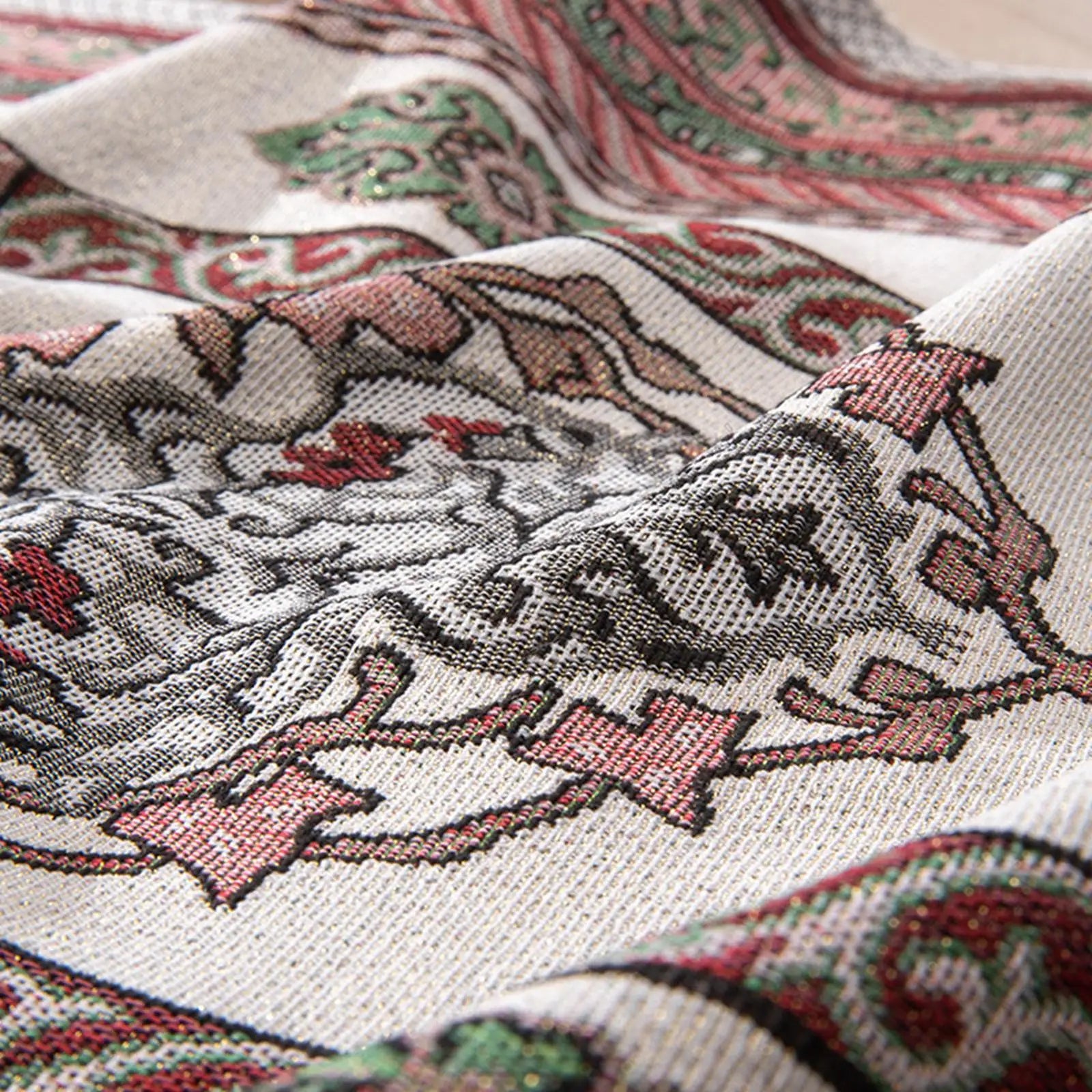 Muslim Mat Floor Carpet Thick Tassel Decor Rectangle Traditional Design Prayer Rug for Travel Temple Prayer Room Women Men