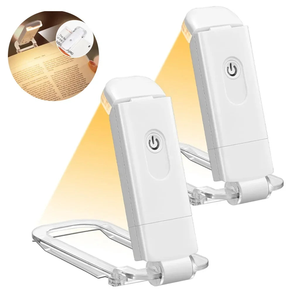 Reading Light, USB Rechargeable Book Light for Reading At Night in Bed,LED Clip on Portable Bookmark Light for Reading in Bed