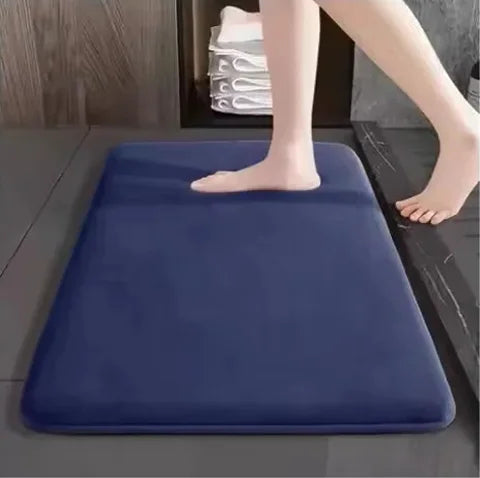 New Bathroom Anti Slip Floor Mat Soft Bathroom Mat Super Absorbent Quick Dry Bath Mat Thickened Flannel Fabric Non-Slip Door Mat