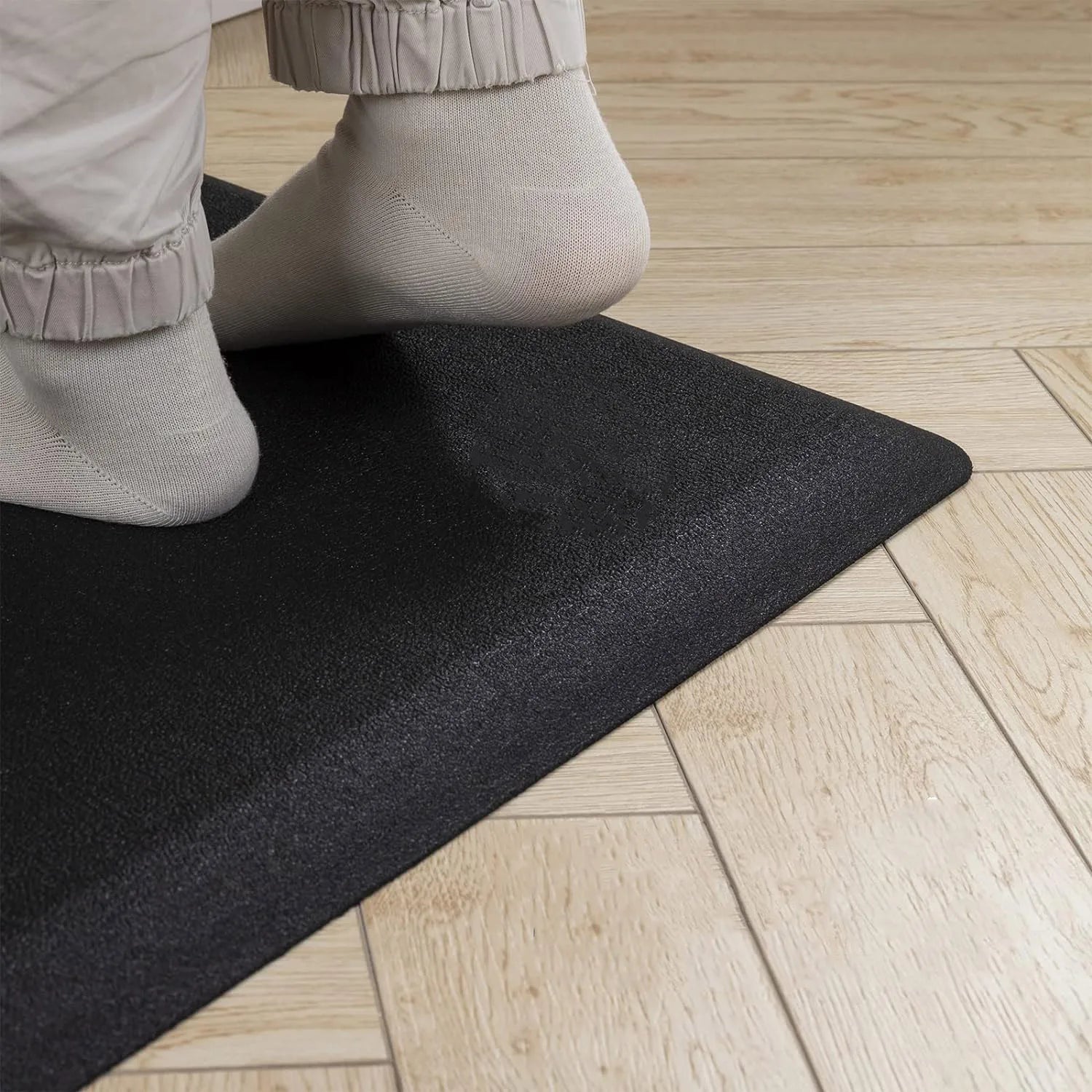 Anti Fatigue Floor Mat 20MM Thick Cushioned Kitchen Comfort Mat Waterproof Non-Slip Standing Desk Mat PVC Ergonomic Foam Mat