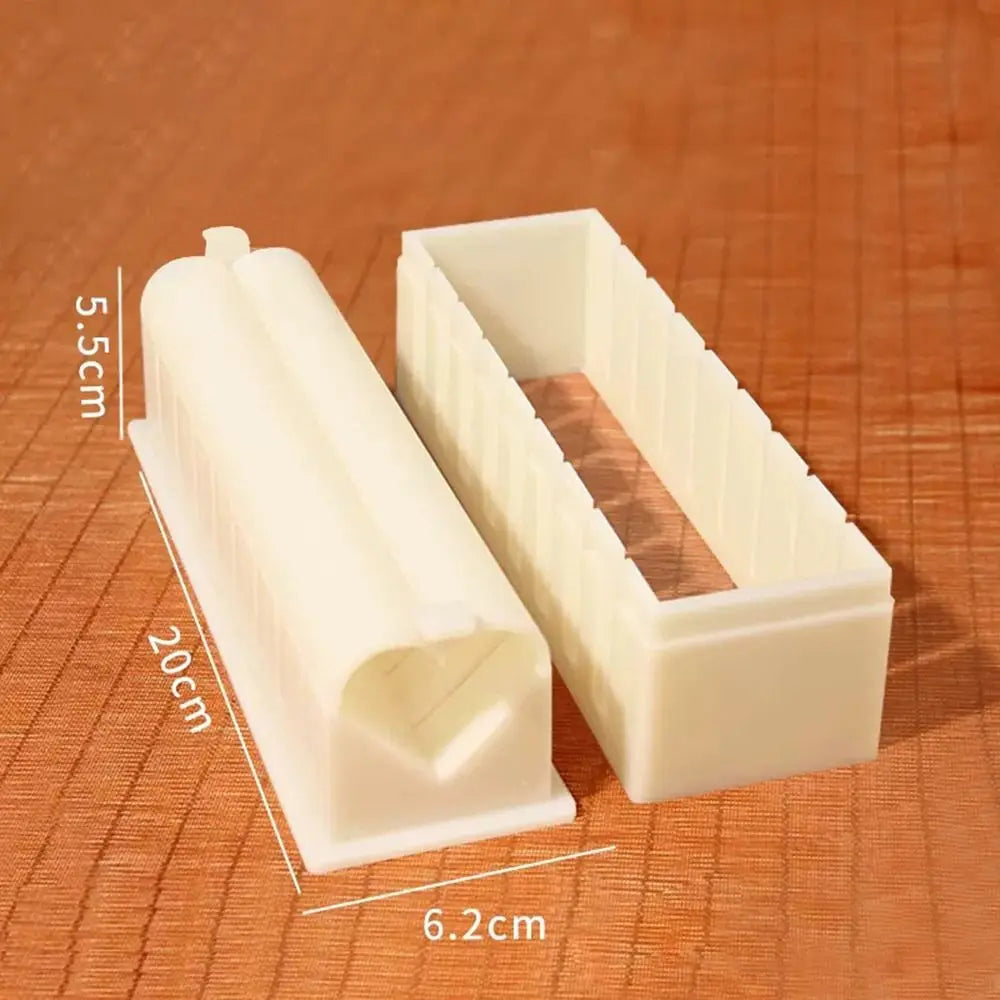 All-in-One Sushi Maker Kit with Round, Square & Heart-Shaped Molds for Perfect Rolls
