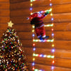 1.5/3M Christmas Decoration LED Santa Claus Climbing Ladder Light USB Plug 8 Flashing Modes Suitable Home Xmas Tree Wall Window