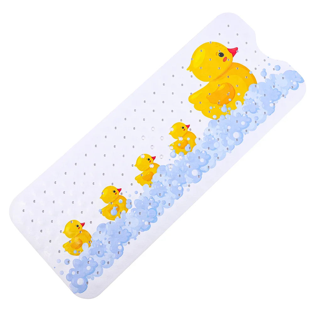 40x100cm Cute Cartoon Sea World Anti-Skid Shower Bathtub Mats with Sucker Non-Slip Bath Mat Soft Pad Kid's Elder Carpet Rug