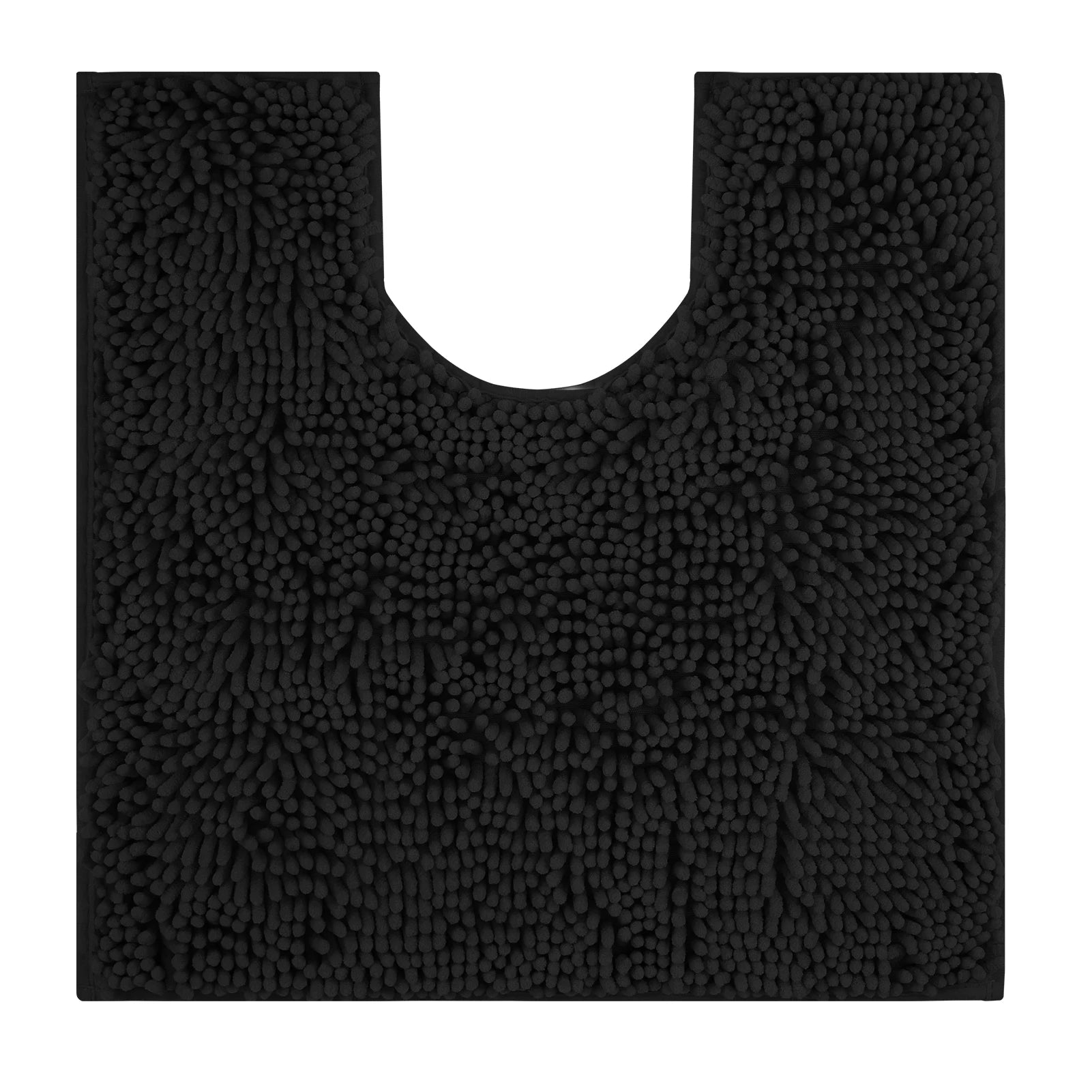 Toilet Rugs U Shaped Washable Bathroom Mat Extra-Soft Plush Rug Chenille Microfiber Super Absorbent Shaggy Machine Wash & Dry